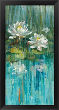 Framed Water Lily Pond III Print