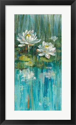 Framed Water Lily Pond III Print