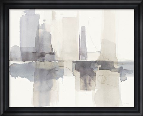 Framed Improvisation II Gray Print