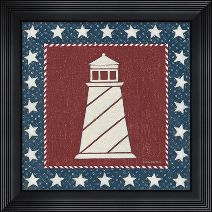 Framed Coastal Americana II Print