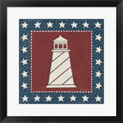 Framed Coastal Americana II Print