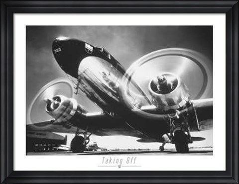 Framed Taking Off 1952 Print