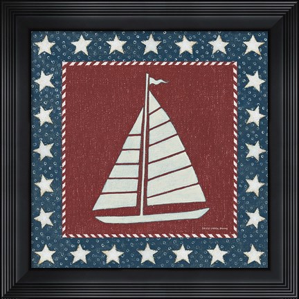 Framed Coastal Americana I Print