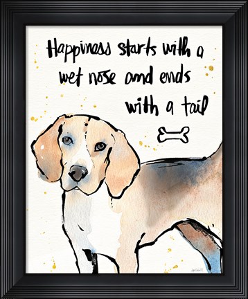 Framed Strike a Paws IV Print