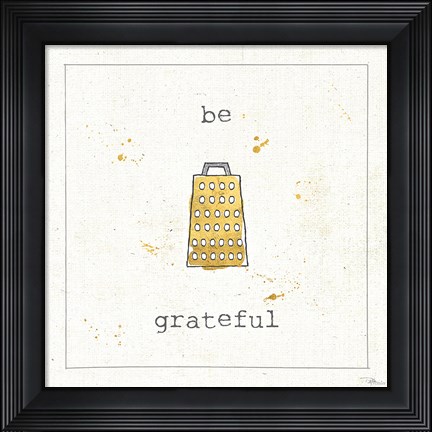 Framed Cuisine Cuties Be Grateful Print