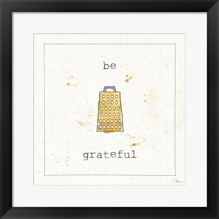 Framed Cuisine Cuties Be Grateful Print