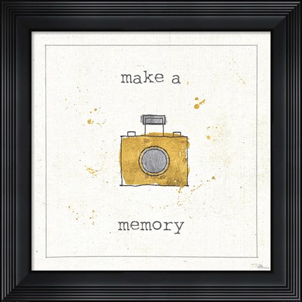 Framed Lil Memos Make a Memory Print