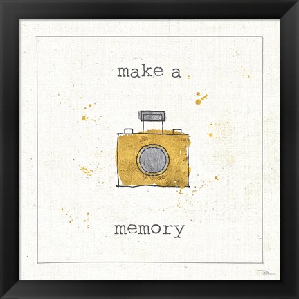 Framed Lil Memos Make a Memory Print