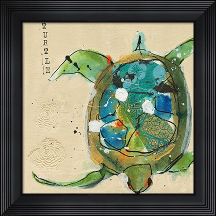 Framed Chentes Turtle Light Print