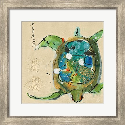 Framed Chentes Turtle Light Print