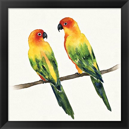 Framed Tropical Fun Bird III Print