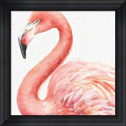 Framed Gracefully Pink III Print