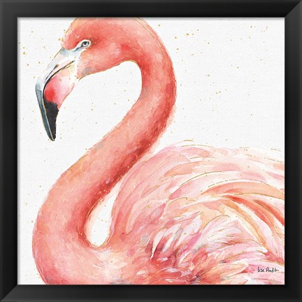 Framed Gracefully Pink III Print