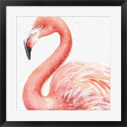Framed Gracefully Pink III Print
