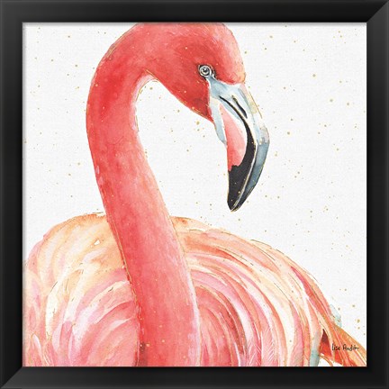 Framed Gracefully Pink II Print