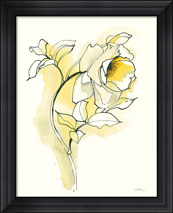 Framed Carols Roses III Print
