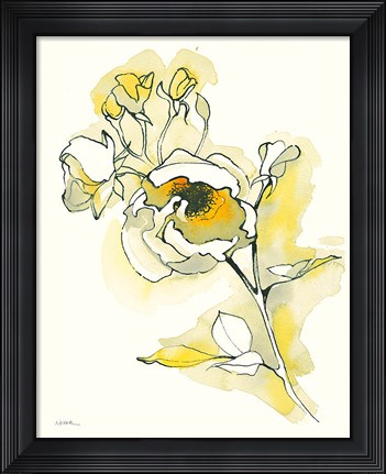 Framed Carols Roses IV Print