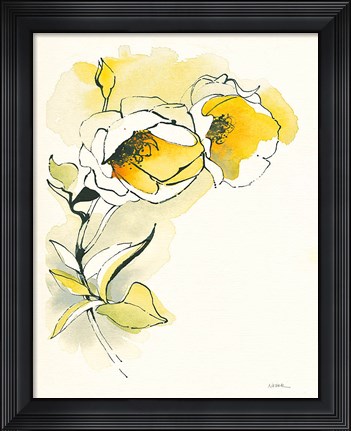 Framed Carols Roses II Print