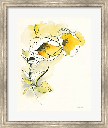 Framed Carols Roses II Print