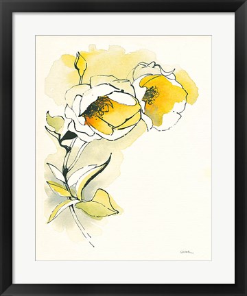 Framed Carols Roses II Print