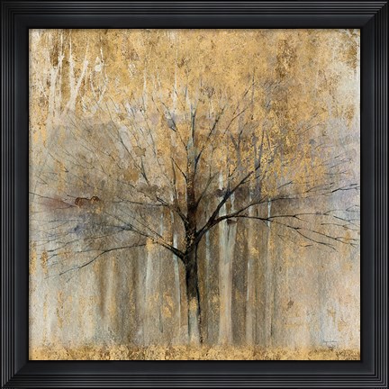 Framed Open Arms Gold Print