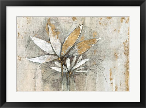 Framed Windflowers Gold Print