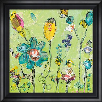 Framed Doodle Garden Print