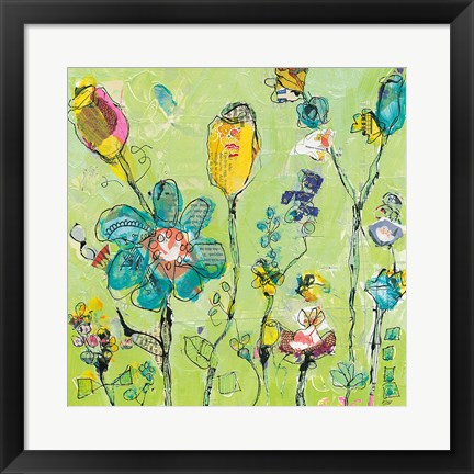 Framed Doodle Garden Print