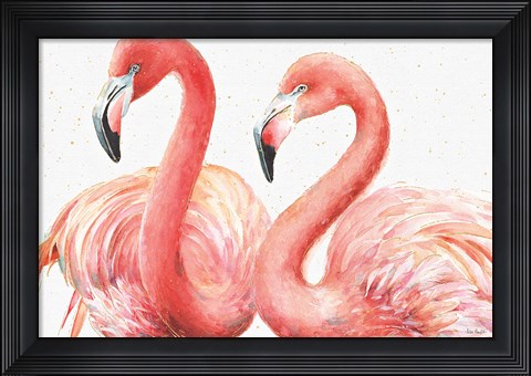 Framed Gracefully Pink I Print