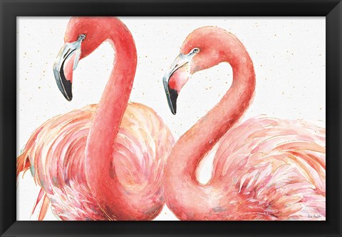 Framed Gracefully Pink I Print