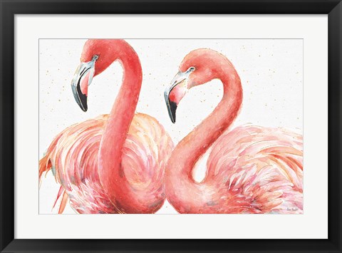 Framed Gracefully Pink I Print