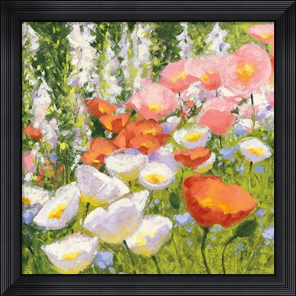 Framed Garden Pastels II Print