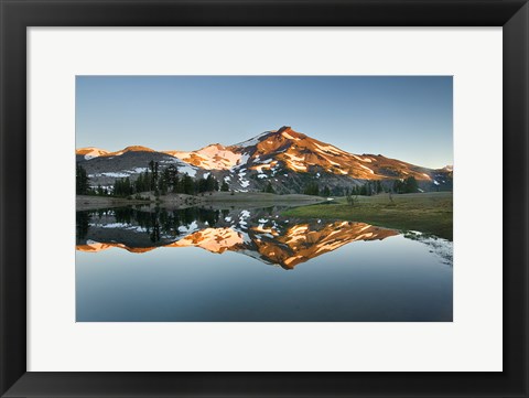 Framed South Sister Reflection II Print