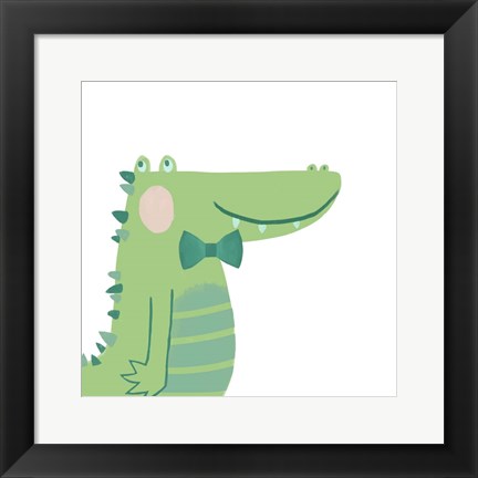 Framed Alvin the Alligator Print