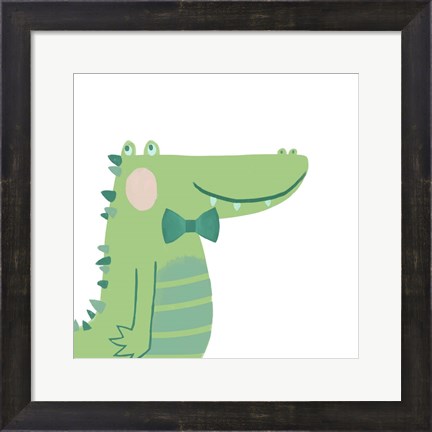 Framed Alvin the Alligator Print