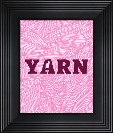Framed Cat&#39;s Yarn Print