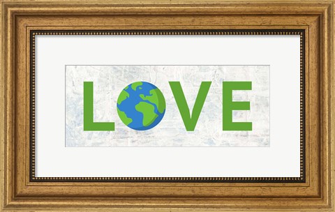 Framed Love Earth 2 Print