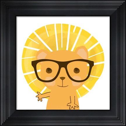 Framed Leo the Lion Print