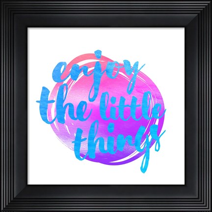 Framed Enjoy the Little Things 2 Print
