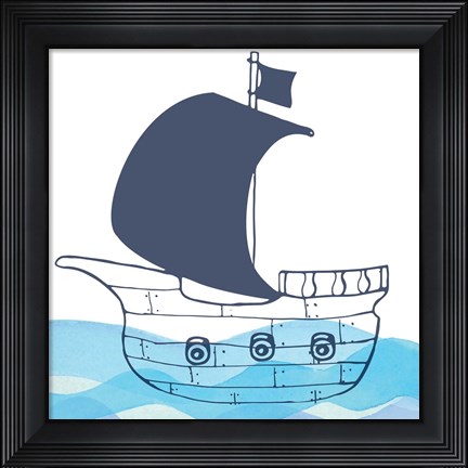 Framed Sailing Along Print