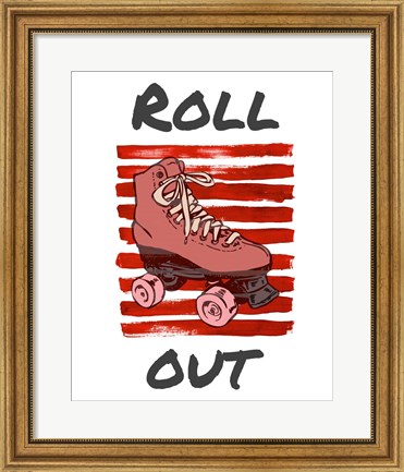 Framed Roller Derby Roll Out Print