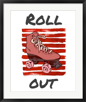 Framed Roller Derby Roll Out Print