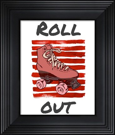 Framed Roller Derby Roll Out Print