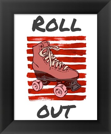 Framed Roller Derby Roll Out Print