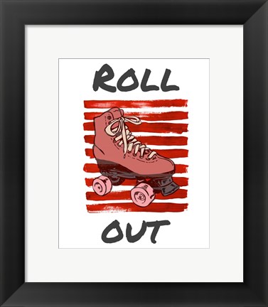 Framed Roller Derby Roll Out Print