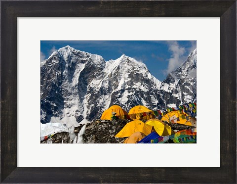 Framed Base Camp, Mt Everest, Nepal Print