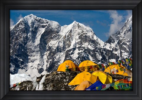 Framed Base Camp, Mt Everest, Nepal Print