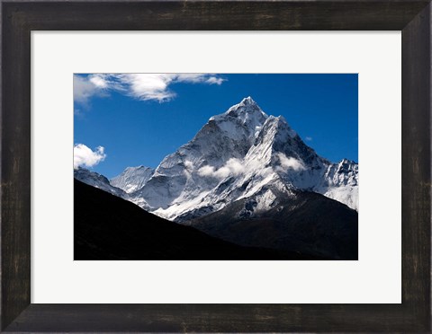 Framed Peak of Ama Dablam Mountain, Nepal Print