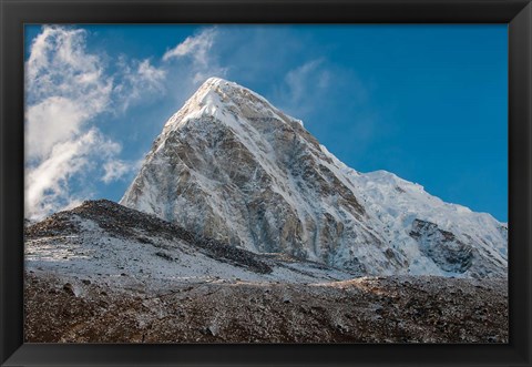 Framed Mt Pumori behind Kala Patthar, Nepal Print