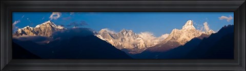 Framed Mt Everest, Ama Dablam, Khumbu, Himalayas, Nepal Print